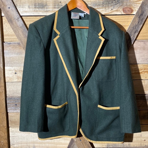 Coach Camel Cashmere & Wool Blend Size L - Picture 1 of 5